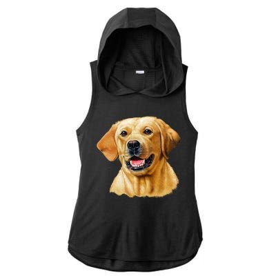 Yellow Lab Ladies PosiCharge Tri-Blend Wicking Draft Hoodie Tank