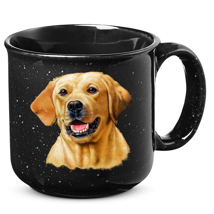 Yellow Lab 15oz Campfire Ceramic Mug