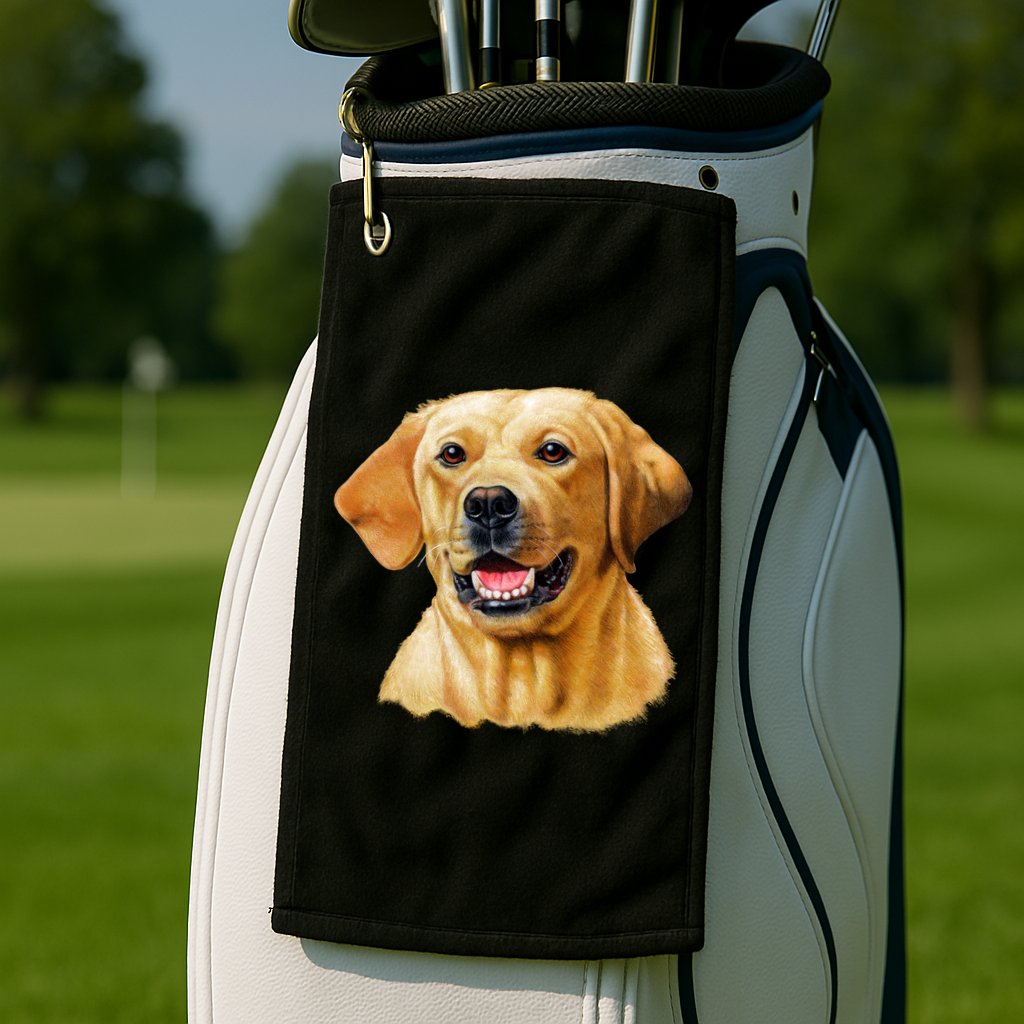 Yellow Lab Golf Towel