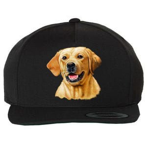 Yellow Lab Wool Snapback Cap