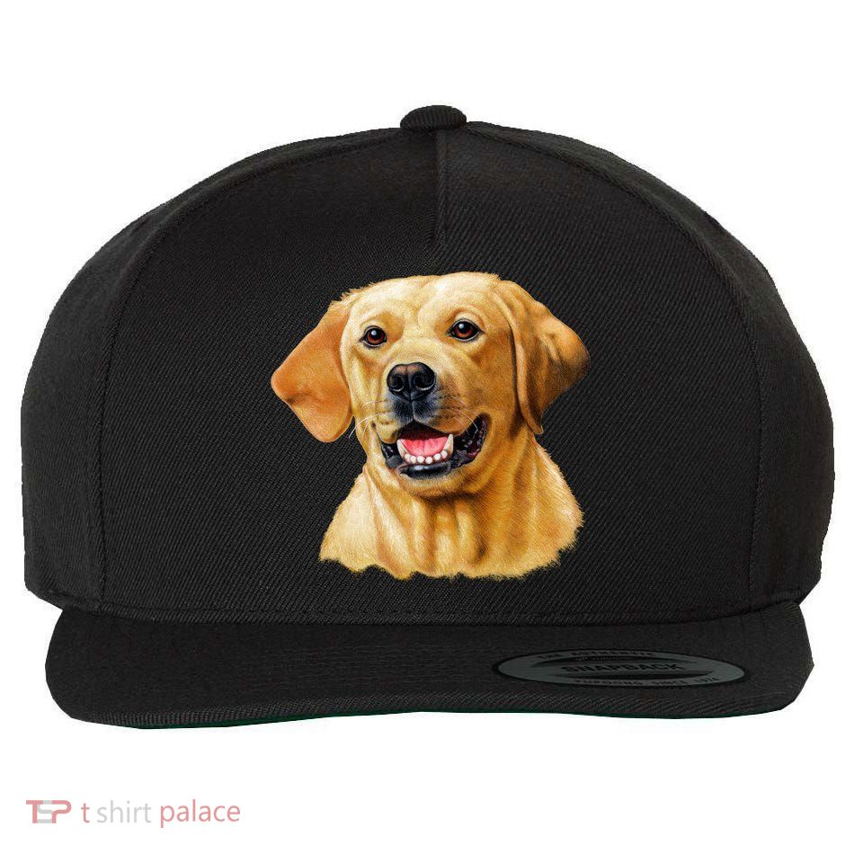 Yellow Lab Wool Snapback Cap