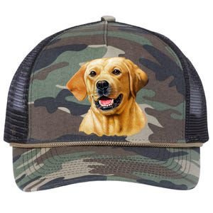 Yellow Lab Retro Rope Trucker Hat Cap