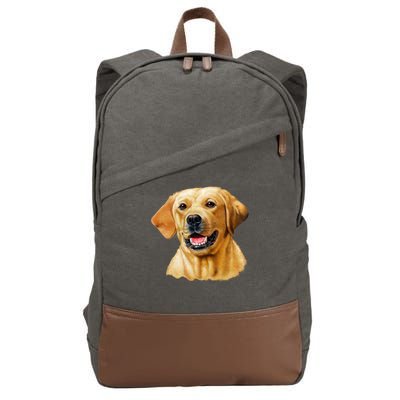 Yellow Lab Cotton Canvas Backpack