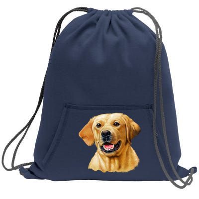 Yellow Lab Sweatshirt Cinch Pack Bag