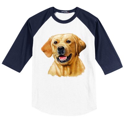 Yellow Lab Baseball Sleeve Shirt