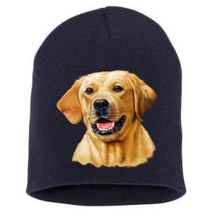 Yellow Lab Short Acrylic Beanie