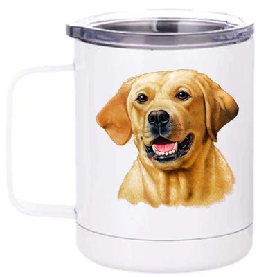 Yellow Lab 12 oz Stainless Steel Tumbler Cup