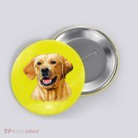 Yellow Lab Button