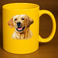Yellow Lab 11oz C Handle Ceramic Mug