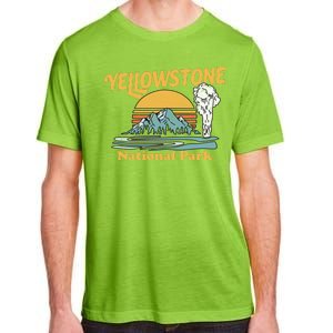 Yellow Stone Park Retro Adult ChromaSoft Performance T-Shirt