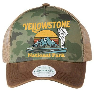 Yellow Stone Park Retro Legacy Tie Dye Trucker Hat