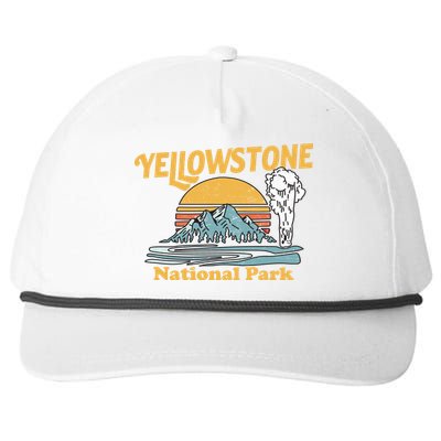 Yellow Stone Park Retro Snapback Five-Panel Rope Hat