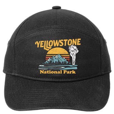 Yellow Stone Park Retro 7-Panel Snapback Hat