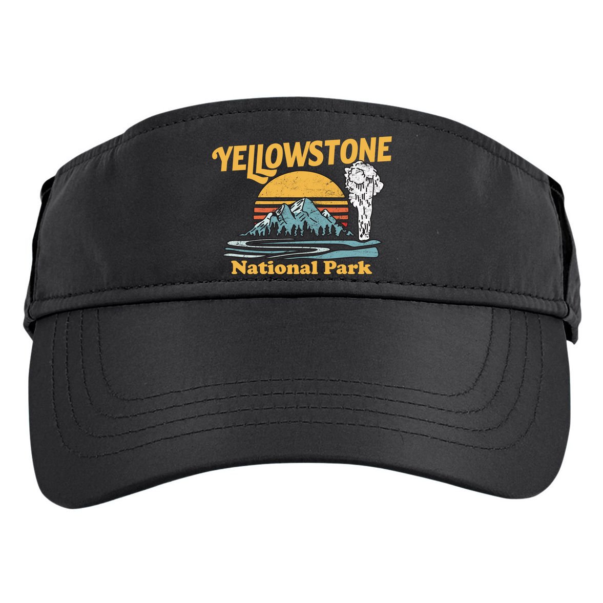 Yellow Stone Park Retro Adult Drive Performance Visor