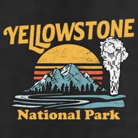 Yellow Stone Park Retro Adult Drive Performance Visor