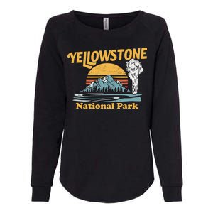 Yellow Stone Park Retro Womens California Wash Sweatshirt