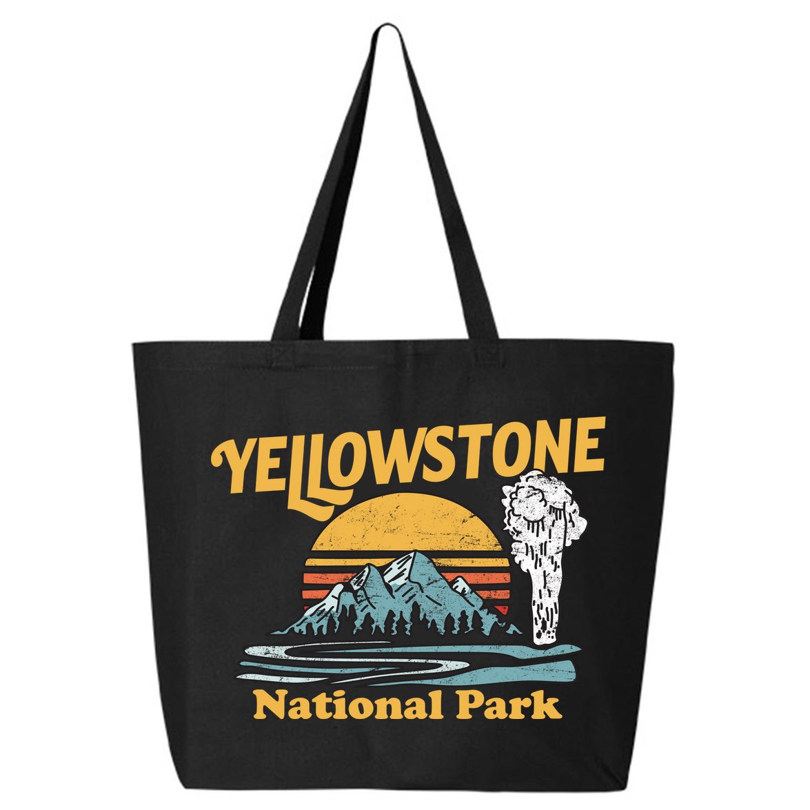 Yellow Stone Park Retro 25L Jumbo Tote