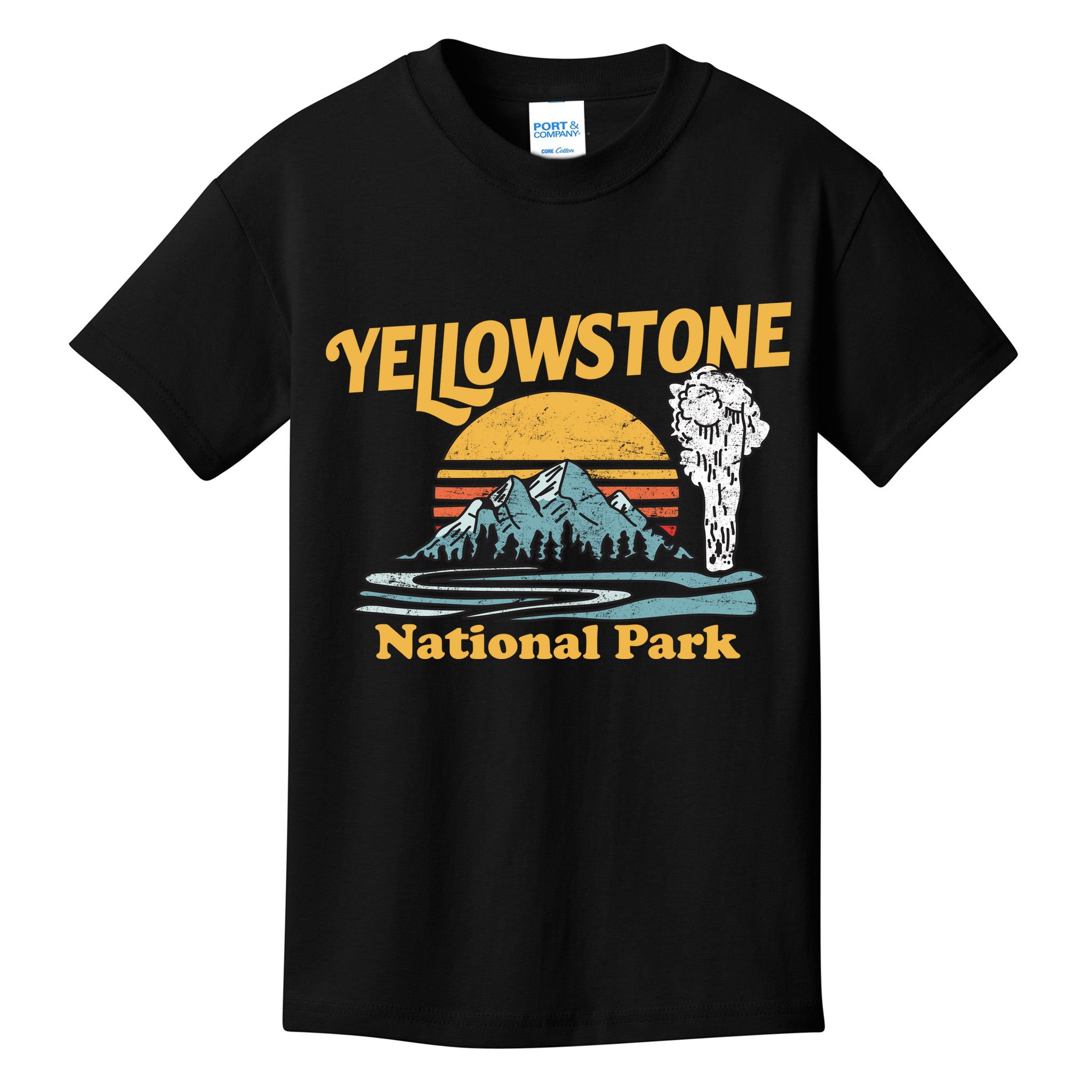 Yellow Stone Park Retro Kids T-Shirt