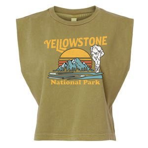 Yellow Stone Park Retro Garment-Dyed Women's Muscle Tee