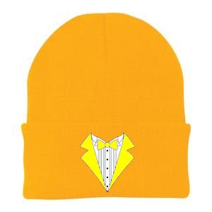 Yellow Tuxedo Tux Wedding Knit Cap Winter Beanie