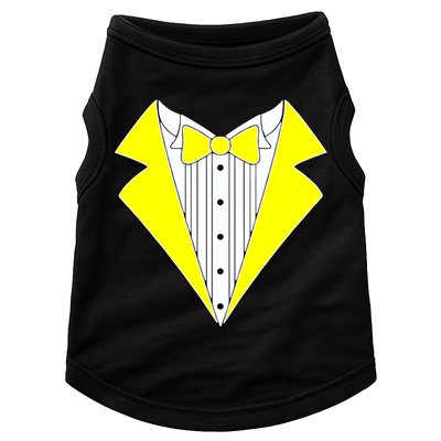 Yellow Tuxedo Tux Wedding Doggie Tank
