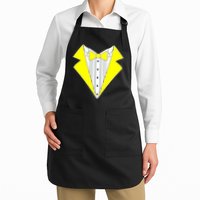 Yellow Tuxedo Tux Wedding Apron