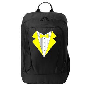 Yellow Tuxedo Tux Wedding City Backpack