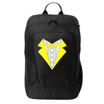 Yellow Tuxedo Tux Wedding City Backpack