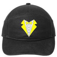 Yellow Tuxedo Tux Wedding 7-Panel Snapback Hat