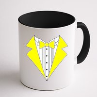 Yellow Tuxedo Tux Wedding Mug