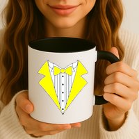 Yellow Tuxedo Tux Wedding Mug