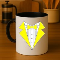 Yellow Tuxedo Tux Wedding Mug