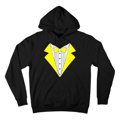 Yellow Tuxedo Tux Wedding Tall Hoodie