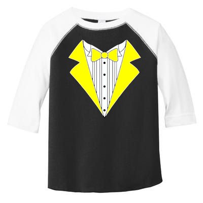Yellow Tuxedo Tux Wedding Toddler Fine Jersey T-Shirt