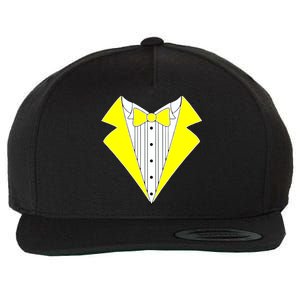 Yellow Tuxedo Tux Wedding Wool Snapback Cap