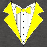 Yellow Tuxedo Tux Wedding Vector Backpack