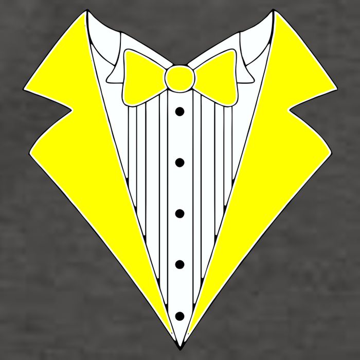 Yellow Tuxedo Tux Wedding Vector Backpack
