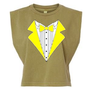 Yellow Tuxedo Tux Wedding Garment-Dyed Women's Muscle Tee