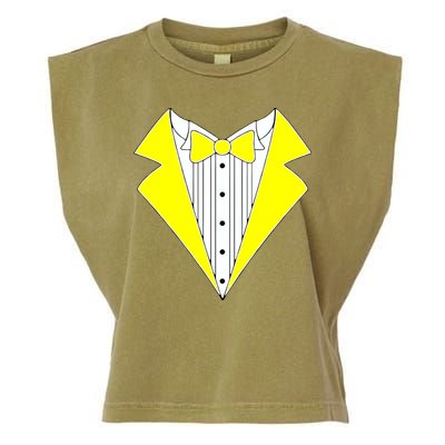Yellow Tuxedo Tux Wedding Garment-Dyed Women's Muscle Tee