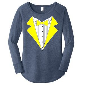 Yellow Tuxedo Tux Wedding Women's Perfect Tri Tunic Long Sleeve Shirt