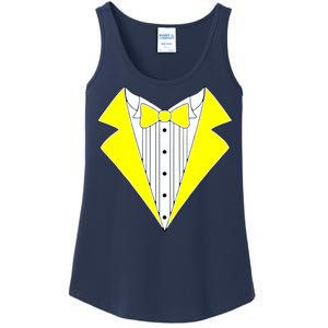 Yellow Tuxedo Tux Wedding Ladies Essential Tank