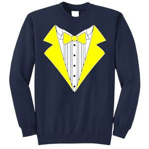 Yellow Tuxedo Tux Wedding Tall Sweatshirt