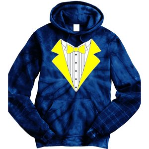 Yellow Tuxedo Tux Wedding Tie Dye Hoodie