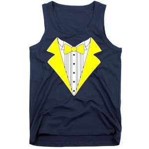 Yellow Tuxedo Tux Wedding Tank Top