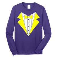 Yellow Tuxedo Tux Wedding Long Sleeve Shirt