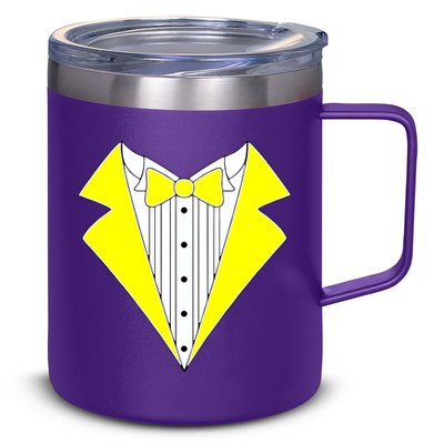 Yellow Tuxedo Tux Wedding 12oz Stainless Steel Coffee Mug