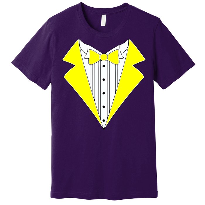 Yellow Tuxedo Tux Wedding Premium T-Shirt