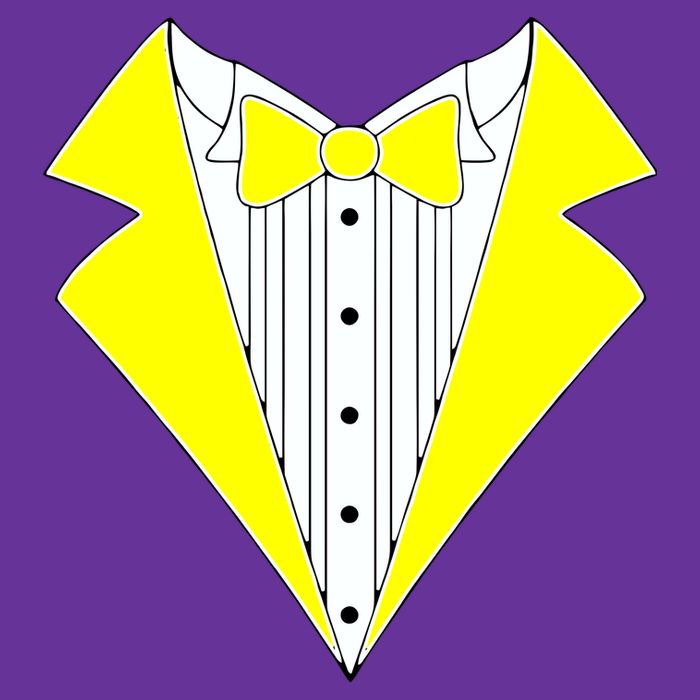 Yellow Tuxedo Tux Wedding Visor