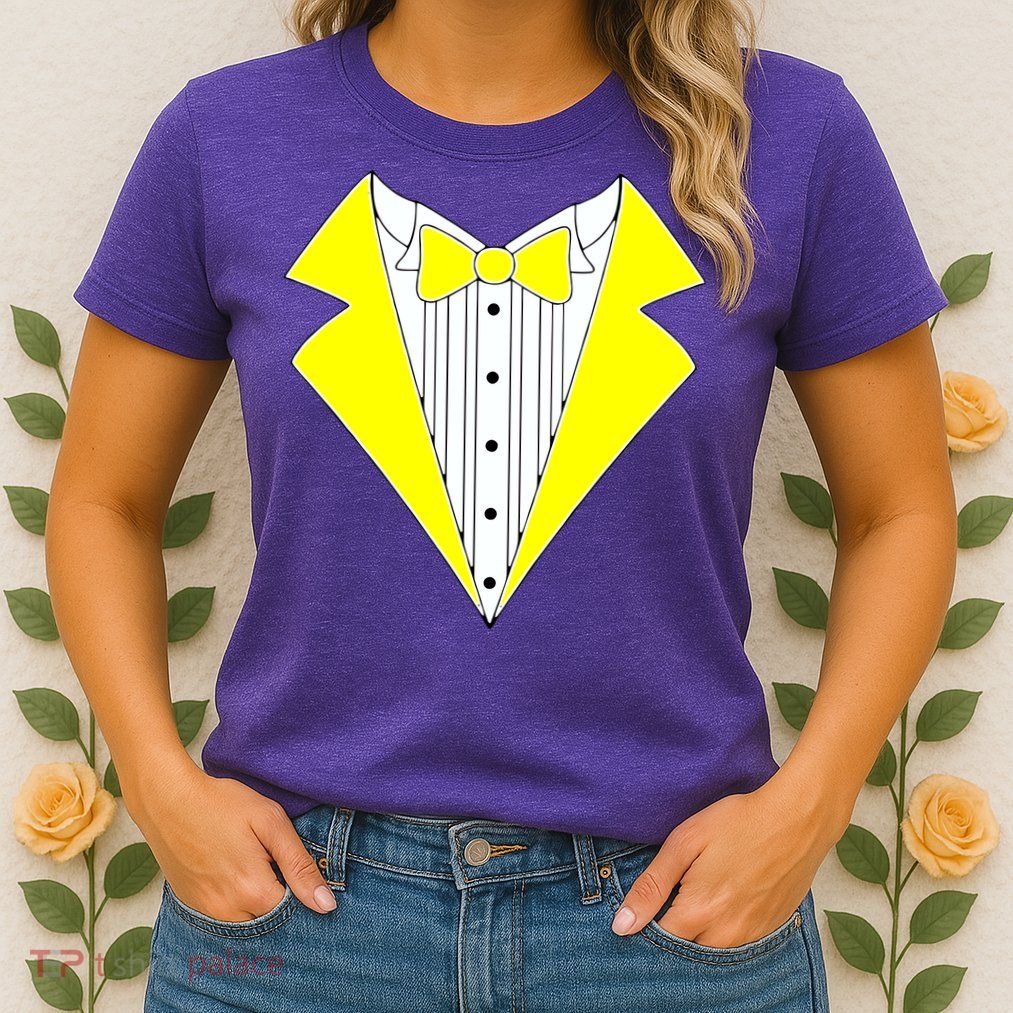 Yellow Tuxedo Tux Wedding Womens T-Shirt