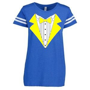 Yellow Tuxedo Tux Wedding Enza Ladies Jersey Football T-Shirt